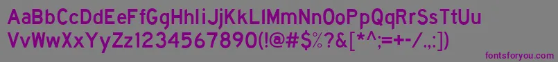 Hwygoth Font – Purple Fonts on Gray Background