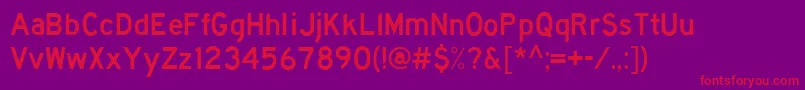 Hwygoth Font – Red Fonts on Purple Background