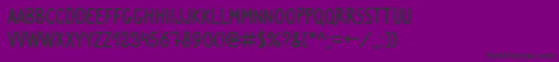 VenturaEdding Font – Black Fonts on Purple Background