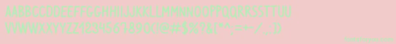 VenturaEdding Font – Green Fonts on Pink Background