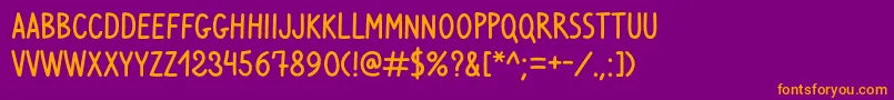 Подробнее о шрифте VenturaEdding Шрифт VenturaEdding – оранжевые шрифты на фиолетовом фоне
