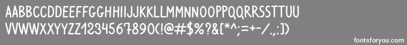 VenturaEdding Font – White Fonts on Gray Background