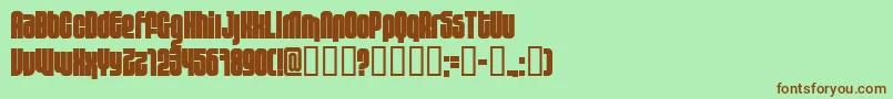 10 (3) Font – Brown Fonts on Green Background