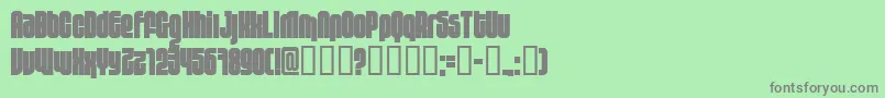 10 (3) Font – Gray Fonts on Green Background