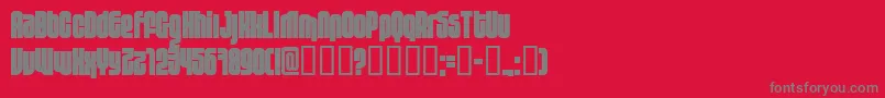 10 (3) Font – Gray Fonts on Red Background