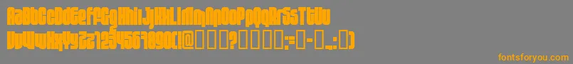 10 (3) Font – Orange Fonts on Gray Background