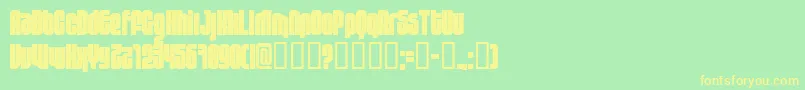 10 (3) Font – Yellow Fonts on Green Background