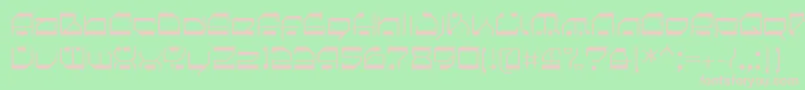 CilicaMultispore Font – Pink Fonts on Green Background