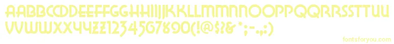 Lakewobegonnf-Schriftart – Gelbe Schriften