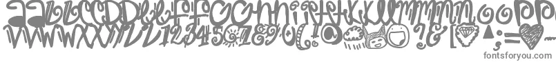 Czcionka Trap – szare czcionki