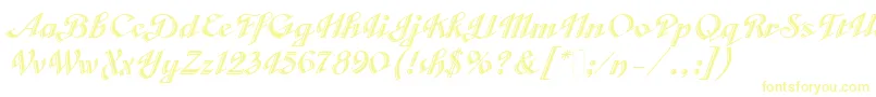 VeronicaScriptOne-Schriftart – Gelbe Schriften