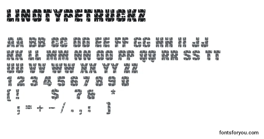 Шрифт Linotypetruckz – алфавит, цифры, специальные символы