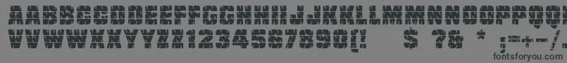 Linotypetruckz Font – Black Fonts on Gray Background