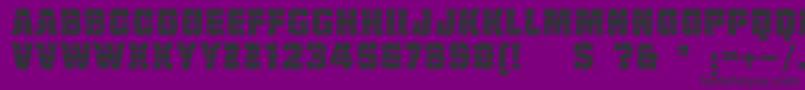 Linotypetruckz Font – Black Fonts on Purple Background