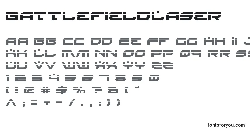 BattlefieldLaser Font – alphabet, numbers, special characters