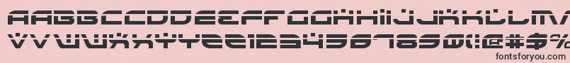 BattlefieldLaser-fontti – mustat fontit vaaleanpunaisella taustalla