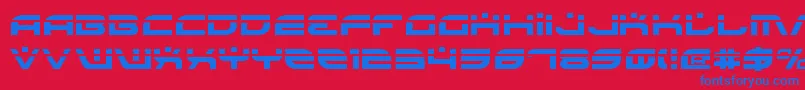 BattlefieldLaser Font – Blue Fonts on Red Background