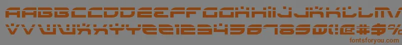 BattlefieldLaser Font – Brown Fonts on Gray Background