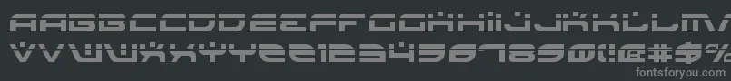 Шрифт BattlefieldLaser – серые шрифты на чёрном фоне