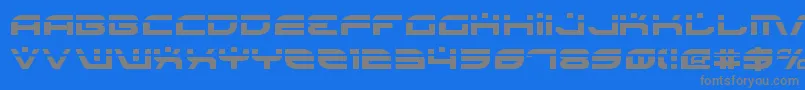 BattlefieldLaser-fontti – harmaat kirjasimet sinisellä taustalla