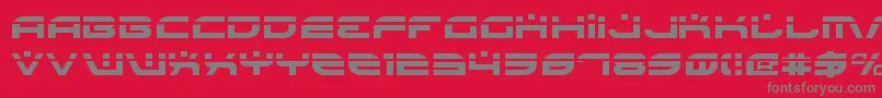 BattlefieldLaser Font – Gray Fonts on Red Background