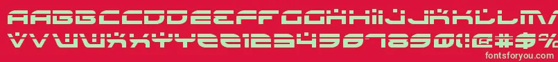 BattlefieldLaser Font – Green Fonts on Red Background