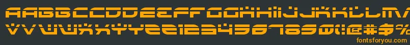 BattlefieldLaser Font – Orange Fonts on Black Background