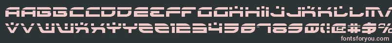 BattlefieldLaser-fontti – vaaleanpunaiset fontit mustalla taustalla