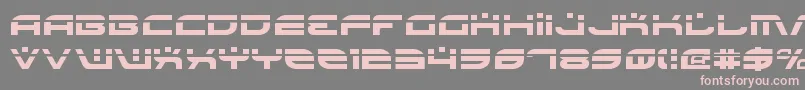 BattlefieldLaser-fontti – vaaleanpunaiset fontit harmaalla taustalla