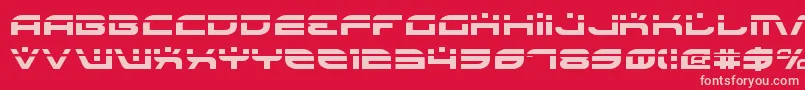 BattlefieldLaser Font – Pink Fonts on Red Background
