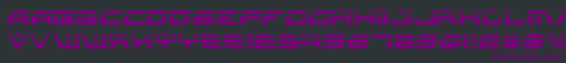BattlefieldLaser-fontti – violetit fontit mustalla taustalla