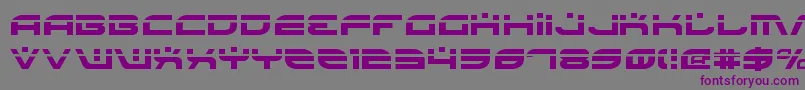 Шрифт BattlefieldLaser – фиолетовые шрифты на сером фоне