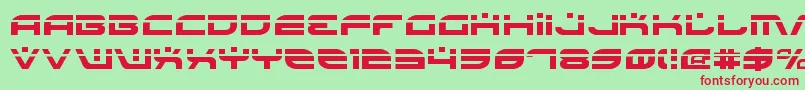 BattlefieldLaser-fontti – punaiset fontit vihreällä taustalla