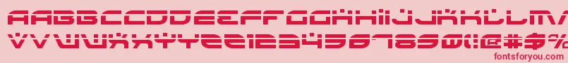 BattlefieldLaser Font – Red Fonts on Pink Background