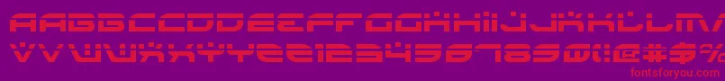 BattlefieldLaser Font – Red Fonts on Purple Background