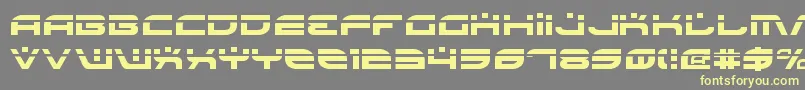 BattlefieldLaser Font – Yellow Fonts on Gray Background