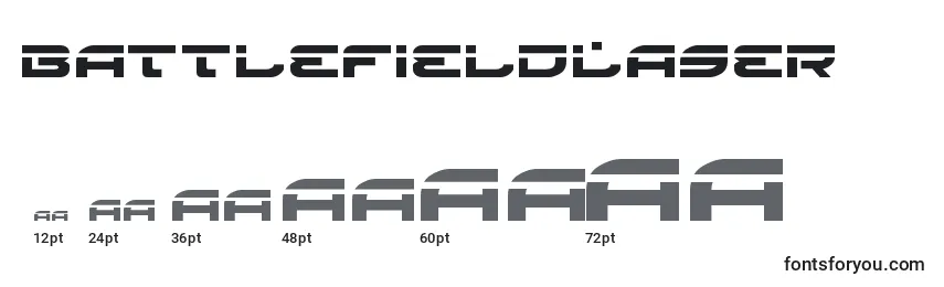 Размеры шрифта BattlefieldLaser