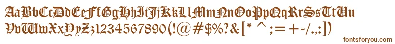 Шрифт Iglesia – коричневые шрифты на белом фоне