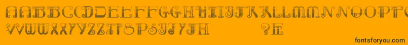 RebimbocaGradient Font – Black Fonts on Orange Background