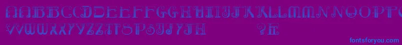 RebimbocaGradient Font – Blue Fonts on Purple Background