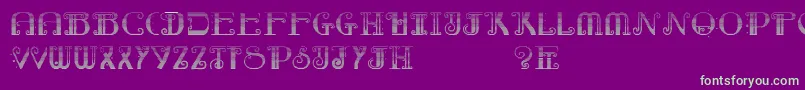 RebimbocaGradient Font – Green Fonts on Purple Background