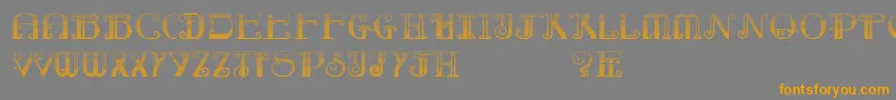 RebimbocaGradient-Schriftart – Orangefarbene Schriften auf grauem Hintergrund
