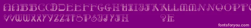 Шрифт RebimbocaGradient – розовые шрифты на фиолетовом фоне