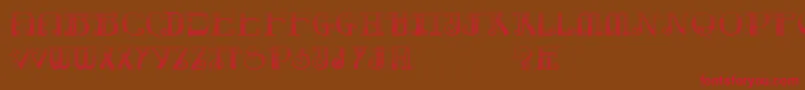 RebimbocaGradient Font – Red Fonts on Brown Background