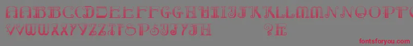 RebimbocaGradient Font – Red Fonts on Gray Background