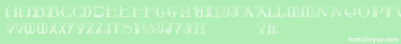 フォントRebimbocaGradient – 緑の背景に白い文字