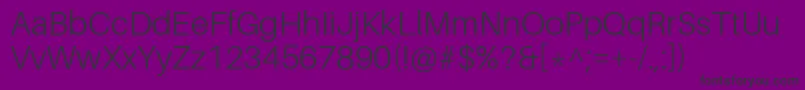 AileronLight Font – Black Fonts on Purple Background