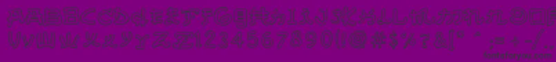 AlmostJapaneseSmooth Font – Black Fonts on Purple Background