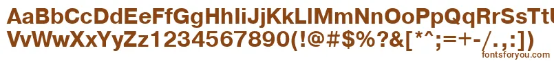 Шрифт PragmaticacttBold95b – коричневые шрифты на белом фоне