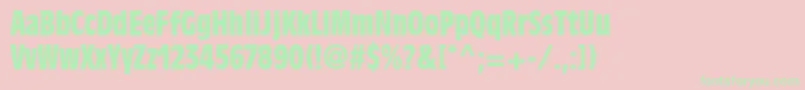 AntiqueolivestdBoldcond Font – Green Fonts on Pink Background